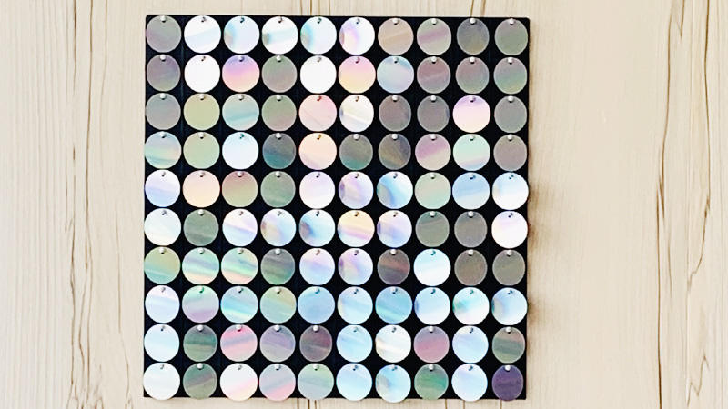 Rainbow color shimmer wall panel for interior and exterior decoration