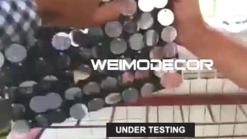 Quality testing video for the shimmer wall panels provided by WEIMODECOR