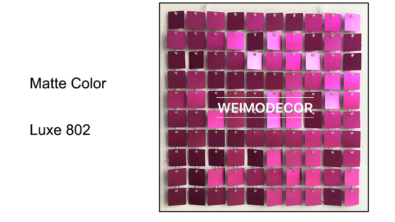 Custom Matte Colours For Sequin Wall Manufacturer | Weimodecor