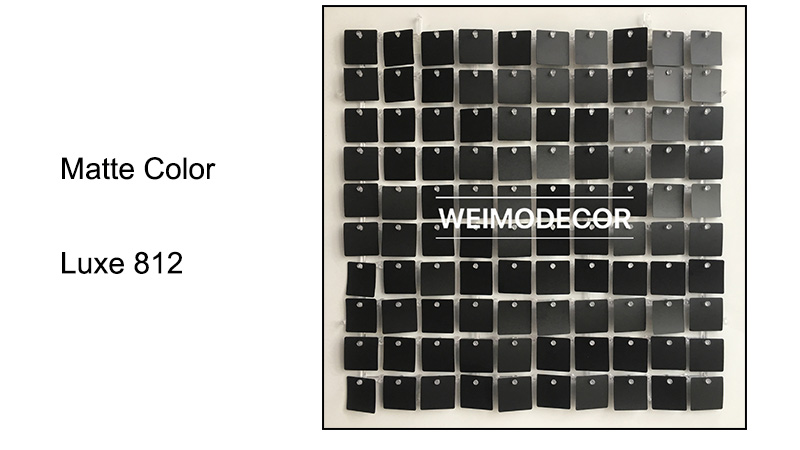 Custom Matte Colours For Sequin Wall Manufacturer | Weimodecor