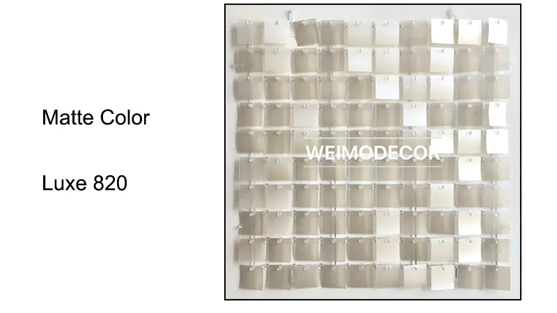 Matte Colour For Sequin Backdrop Panels--Luxe820