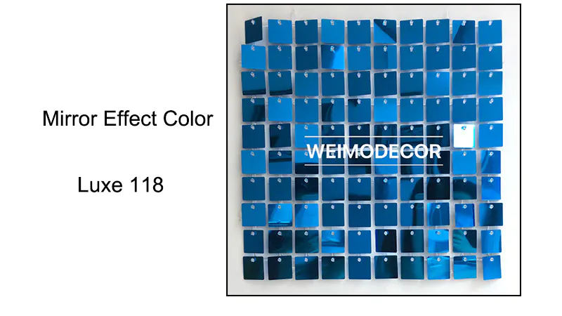 Sequin Panels Mirror effect colour--Luxe118